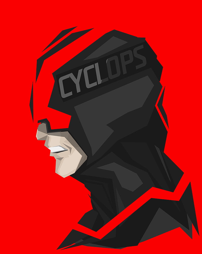 Bosslogic, Cyclops, Marvel Comics, red, HD phone wallpaper