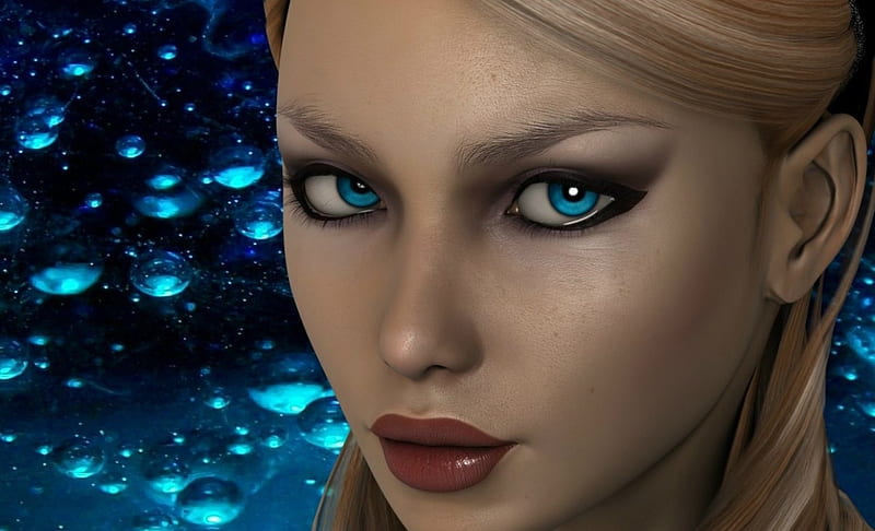 Fantasy Girl Art Look Blue Eyes Girl Hd Wallpaper Peakpx