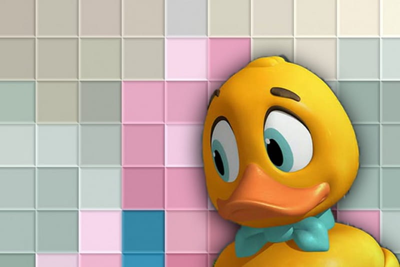 duckling, duckling yellow eyes, yellow, eyes, loo, HD wallpaper