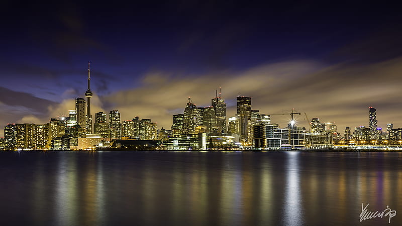 Cities, Toronto, Canada, City, Light, Night, HD wallpaper | Peakpx