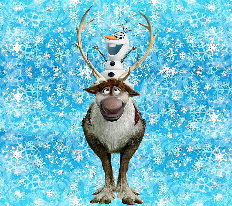 Olaf Sven, 2013, cartoon, disney, frozen movie, HD wallpaper
