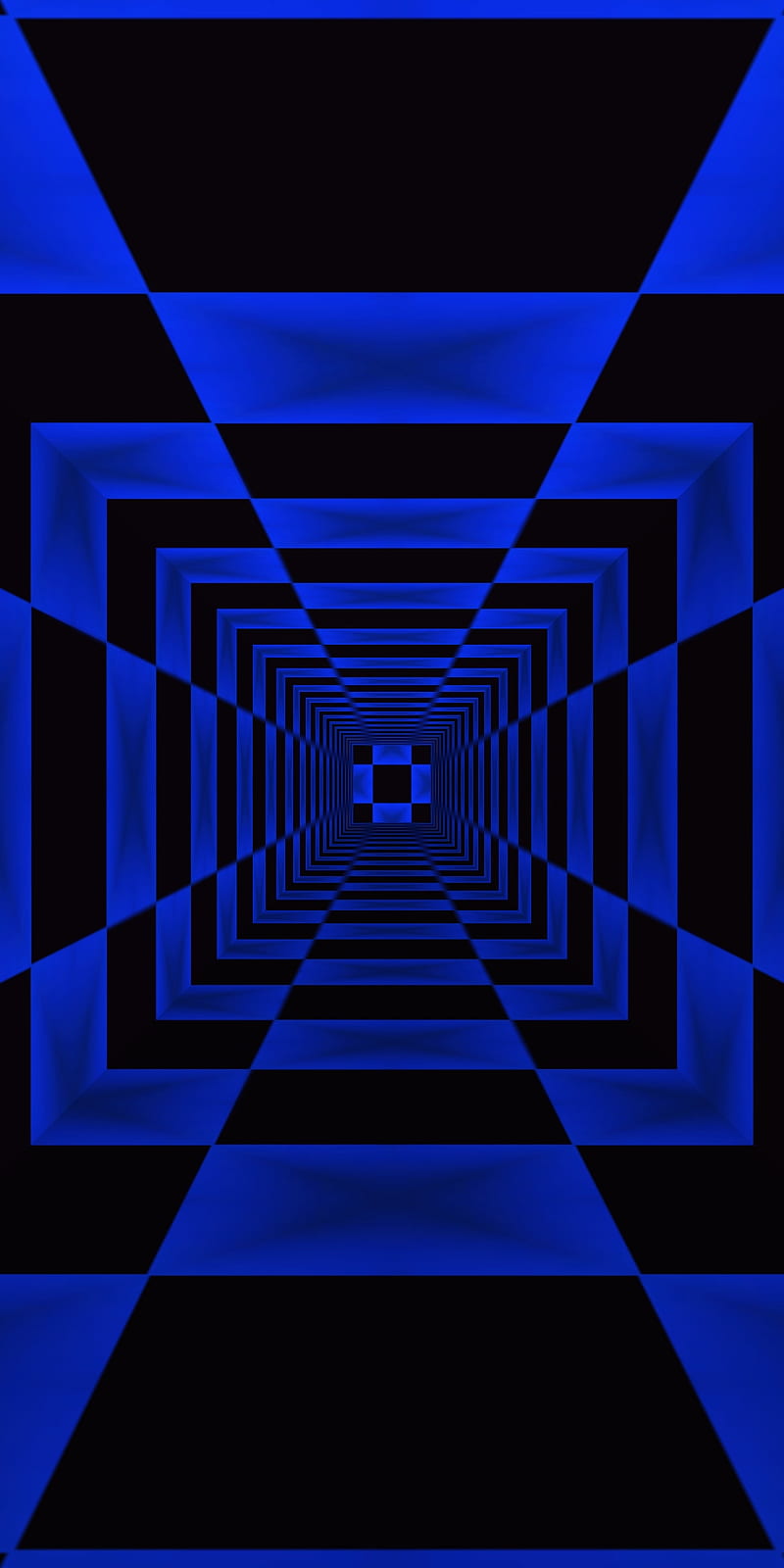 Square Tunnel 12 black blue checker HD phone wallpaper  Peakpx
