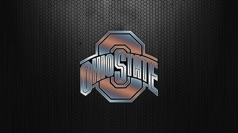 Ash Ohio State Word In Black Hexagon Background Ohio State, HD wallpaper