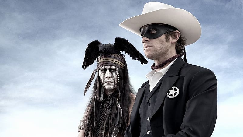 Johnny Depp, Movie, Armie Hammer, Tonto, The Lone Ranger, HD wallpaper