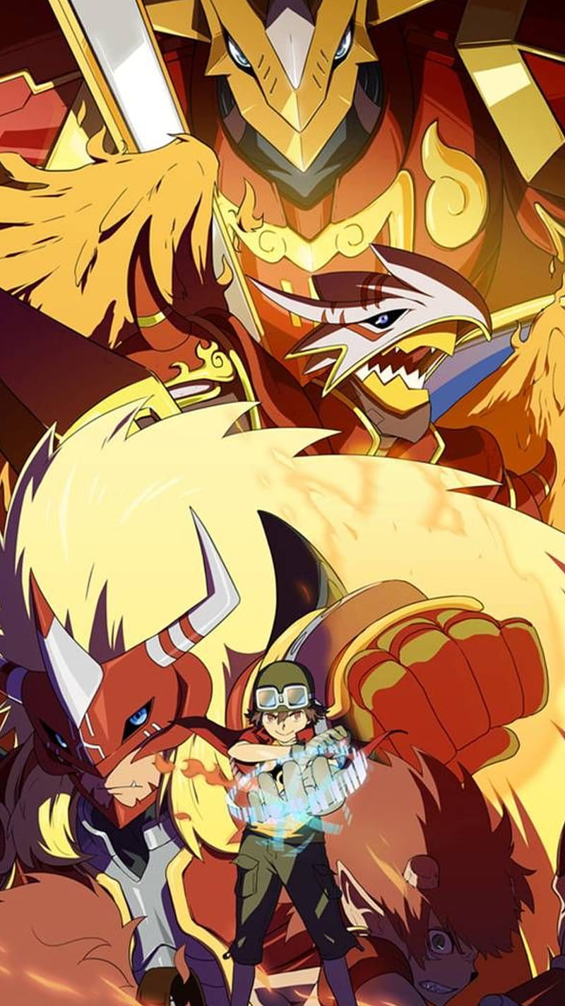 Digimon Frontier, agumon, anime, takuya, HD phone wallpaper