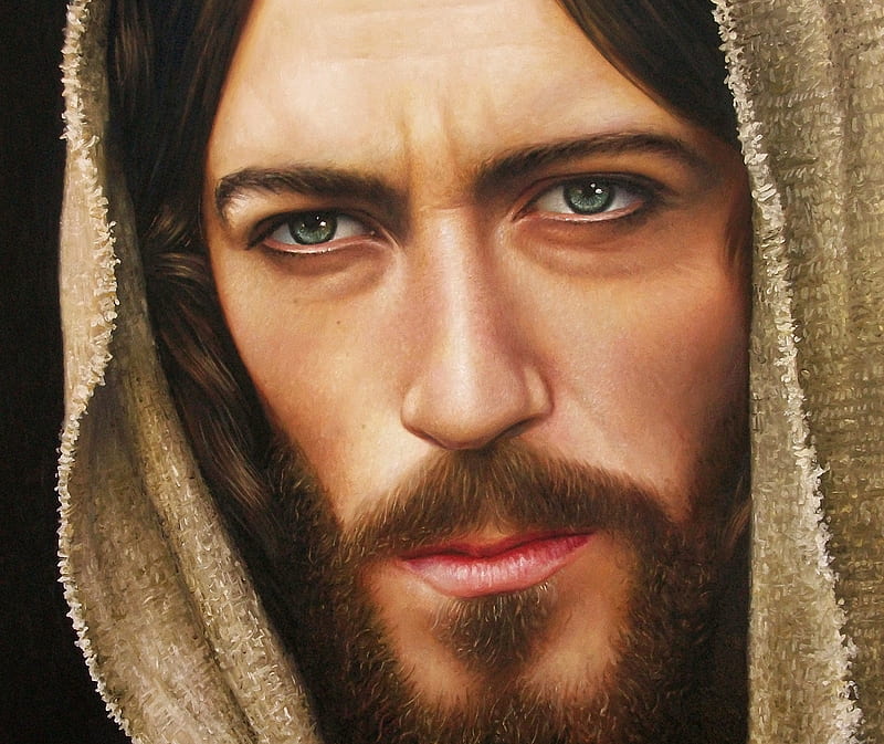 Jesus Christ, art, jesus cristo, fantasy, fabiano millani, face, man, portrait, luminos, HD wallpaper