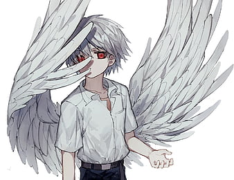 Angel Sword fighter anime boy three wings feather wings feather hot  sword HD wallpaper  Peakpx
