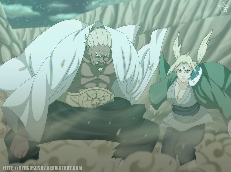 Kages, hills, rocks, naruto, japanese, angry, tsunade, stop, anime, strong, fight, land, raikage, HD wallpaper