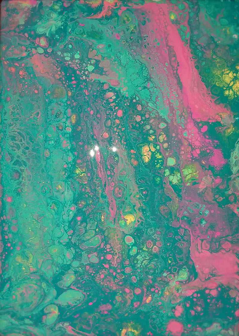 Pastels, abstract, aqua, colorful, mix, pink, random, sea foam green, water, HD phone wallpaper