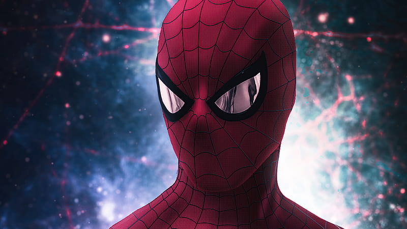 Spider Man Mask Closuep, spiderman, superheroes, artwork, artist, artstation, HD wallpaper