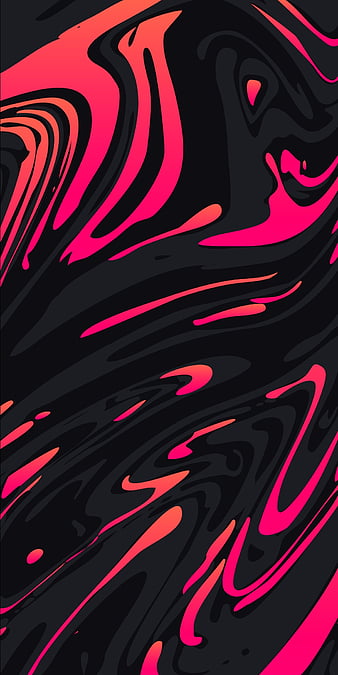 Abstract, amoled, black, pink, HD phone wallpaper