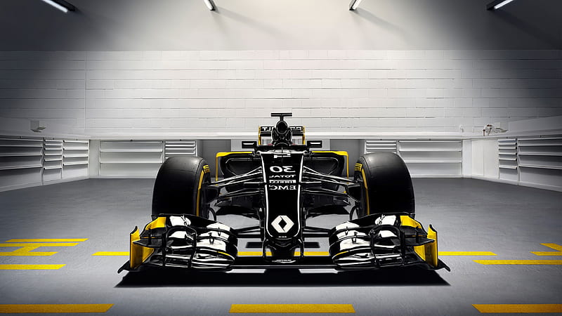 Renault RS16 Formula 1 Car, f1, carros, track, racing, renault, HD wallpaper