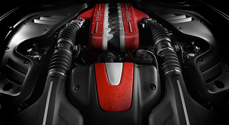 Ferrari FF - Engine , car, HD wallpaper