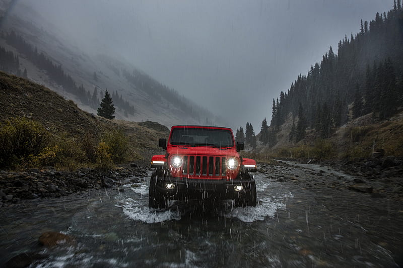 Jeep, Jeep Wrangler, Car, Red Car, HD wallpaper