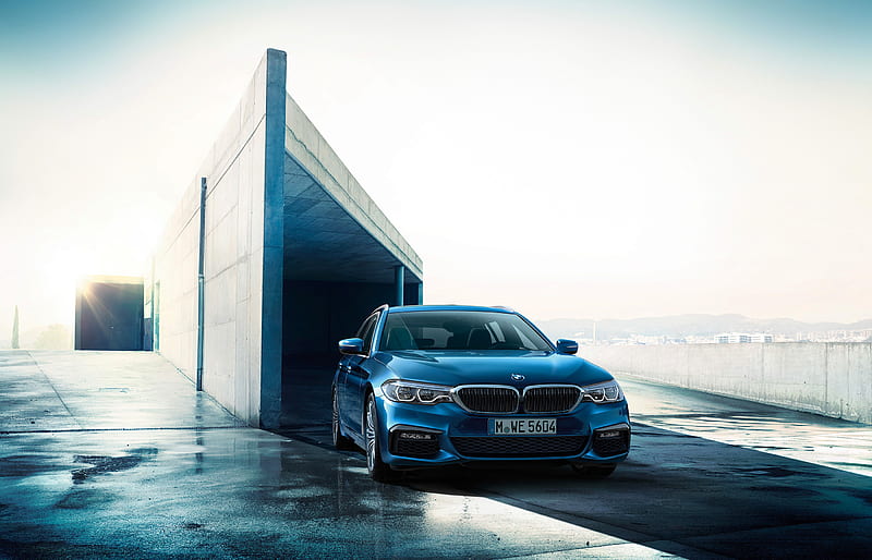 BMW 5-series Touring, 2017 cars, G31, new 5-series, german cars, BMW, HD wallpaper