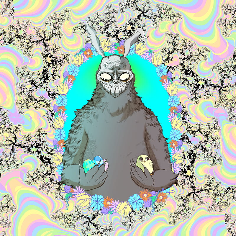 1366x768px 720p Free Download Easter Frank Bunny Crazy Donnie Darko Easter Fractal 