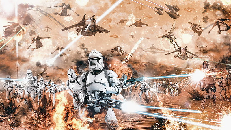 Clone Troopers In War Sepia, Clone Trooper Star Wars, HD wallpaper