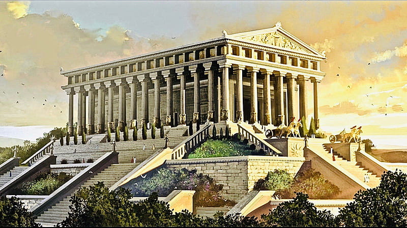 Temple of Artemis 7th Wonder of the World, HD wallpaper