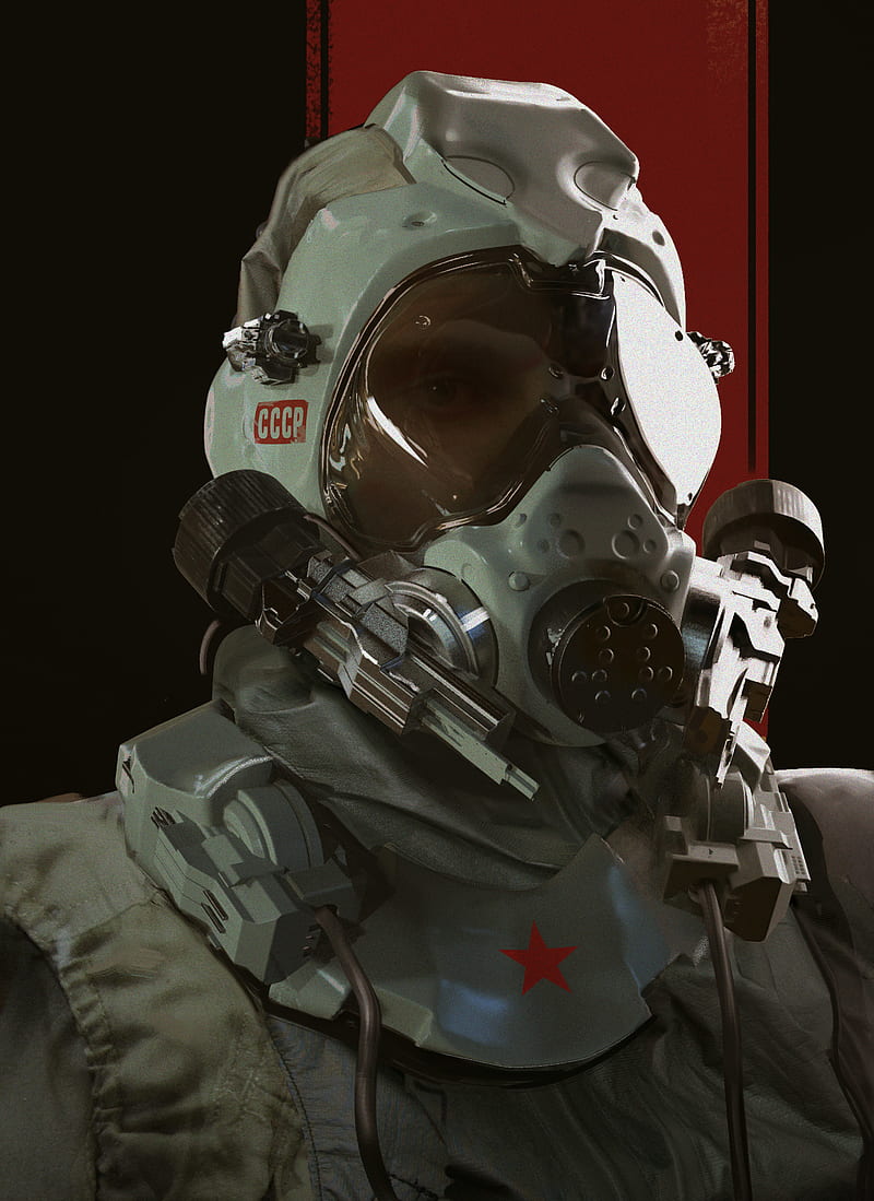 digital art, gas masks, 3D, USSR, HD phone wallpaper