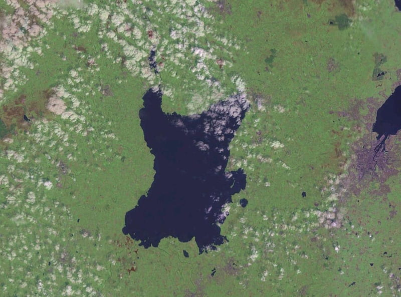 Lough Neagh - Northern Ireland (From Space), Loughs, Lough Neagh, Lakes, Northern Ireland, Lochs, United Kingdom, HD wallpaper