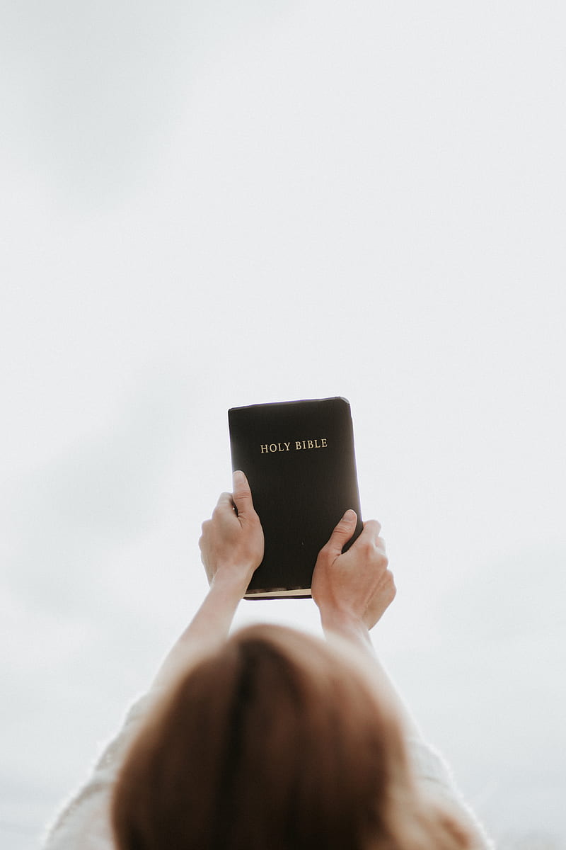person holding Holy Bible, HD phone wallpaper