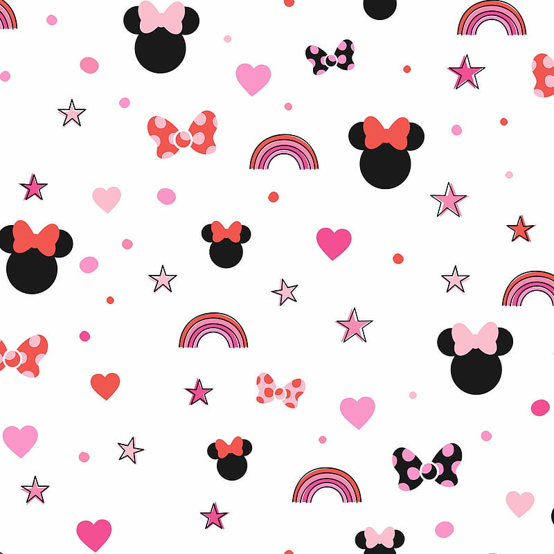 Disney Kids Vol. 4 Minnie Mouse Rainbow - Red – US Wall Decor, HD phone  wallpaper | Peakpx