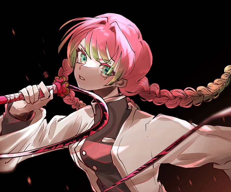 Anime, Demon Slayer: Kimetsu no Yaiba, Mitsuri Kanroji, HD wallpaper