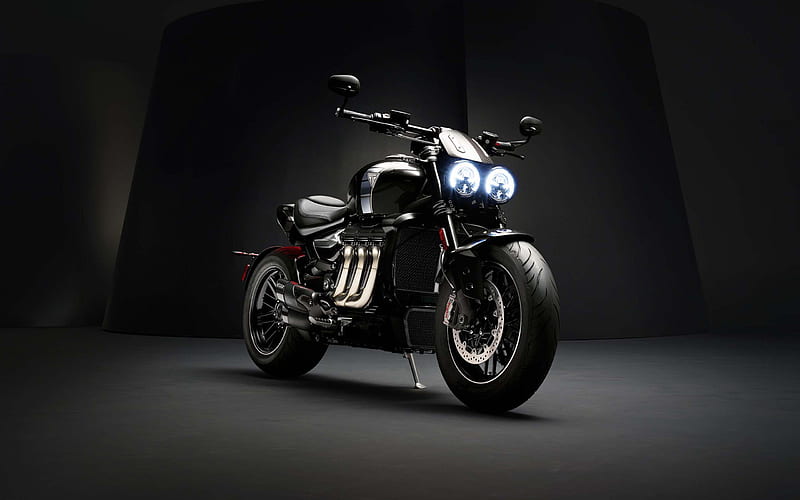 Triumph Rocket 3 TFC, 2019, The most powerful Triumph bike, black motorcycle, Triumph, HD wallpaper