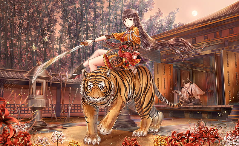 Tiger Anime - NEW Paint By Numbers - Paint by Numbers for Sale