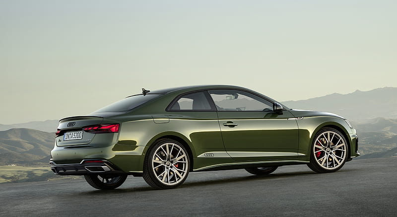 2020 Audi A5 Coupe (Color: District Green) - Rear Three-Quarter, car ...