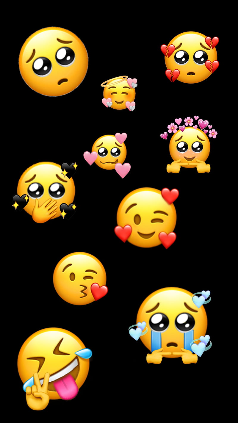 Emojis, love, break, emoji, happy, sad, cry, HD phone wallpaper | Peakpx