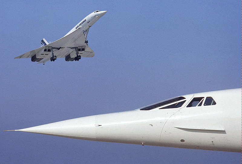 Concorde, aircraft, airplane, jet, HD wallpaper