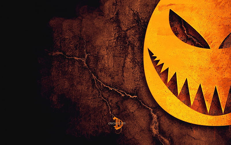 Sinister Jack-O-Lantern, 3D and CG, halloween, pumpkin, Jack-O-Lantern, HD wallpaper