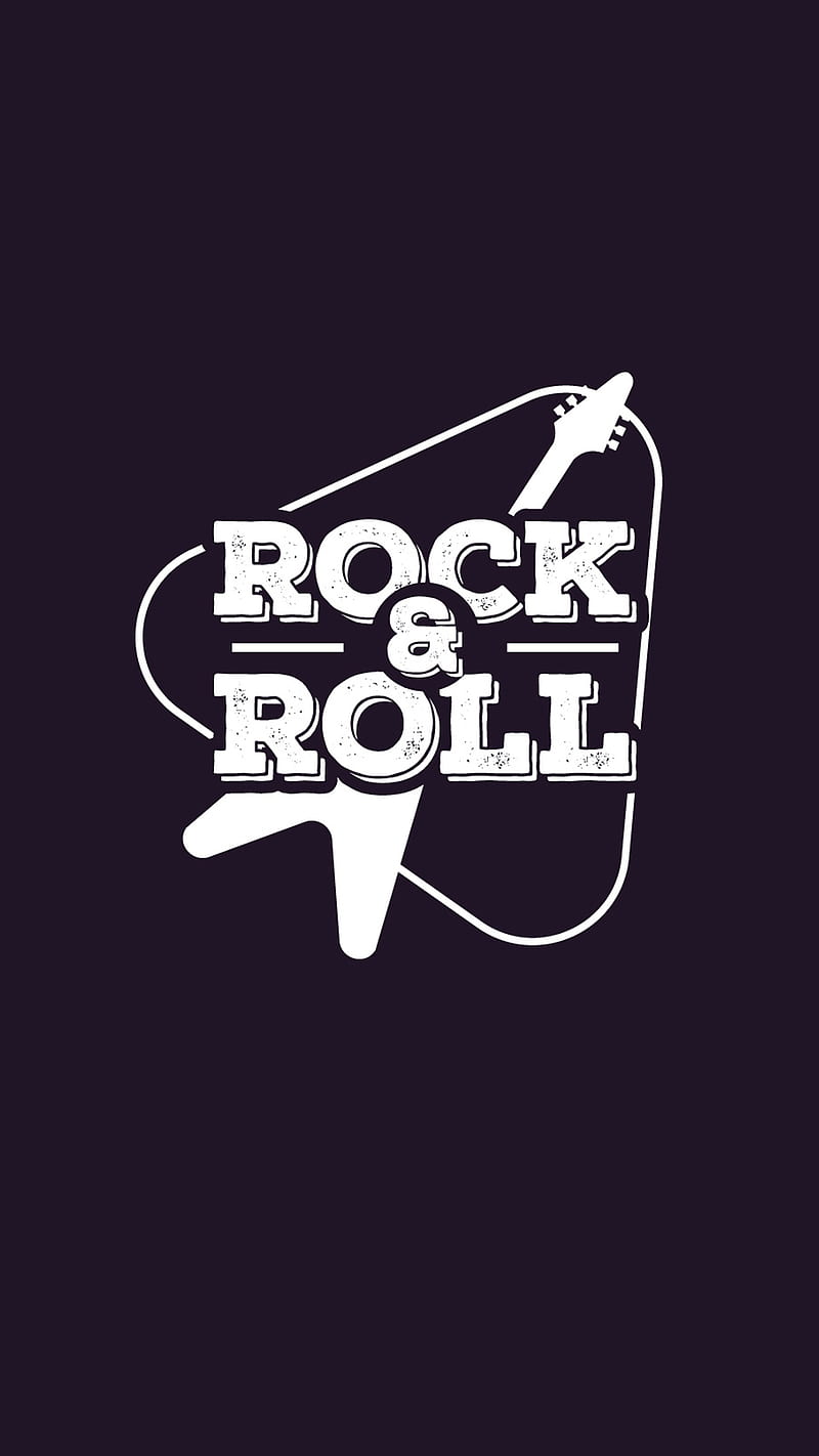 Rock N Roll Pick, 80s, Kiss, blue, dark, guitar, retro, rock and roll, rock n roll, white, HD phone wallpaper