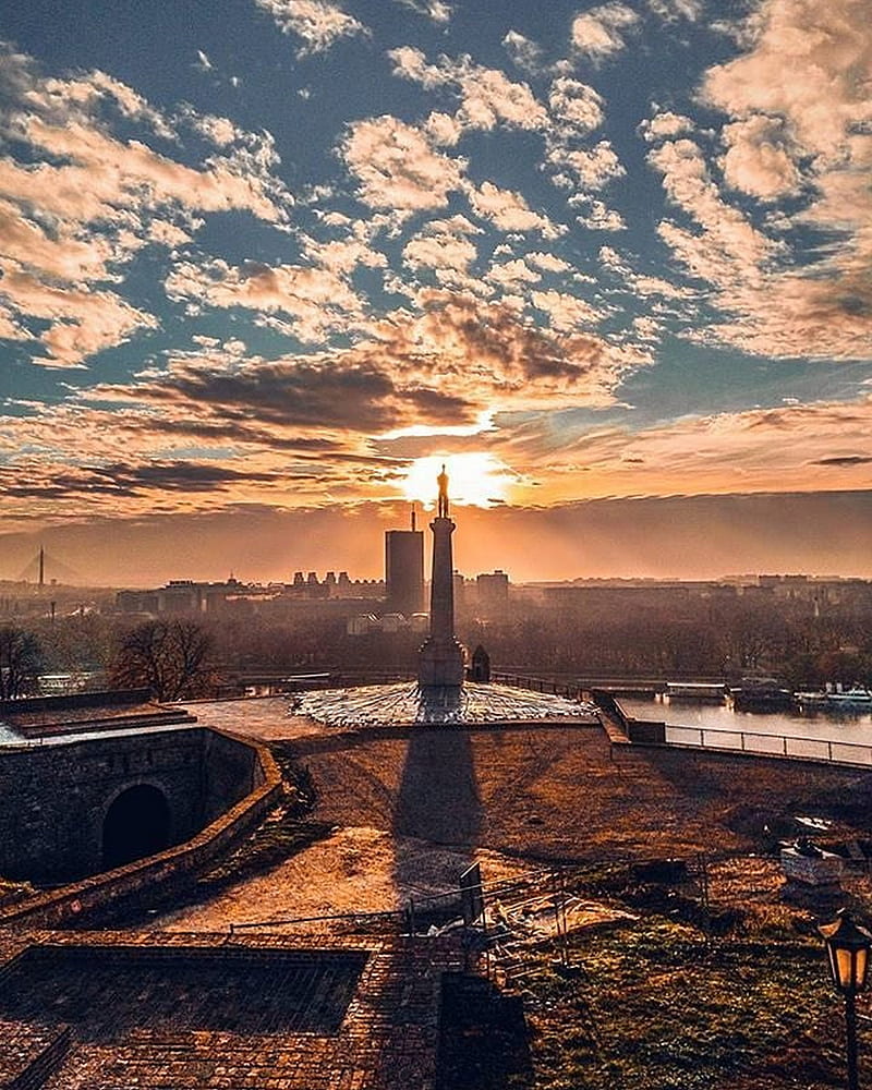 Beograd, sky, srbija, HD phone wallpaper