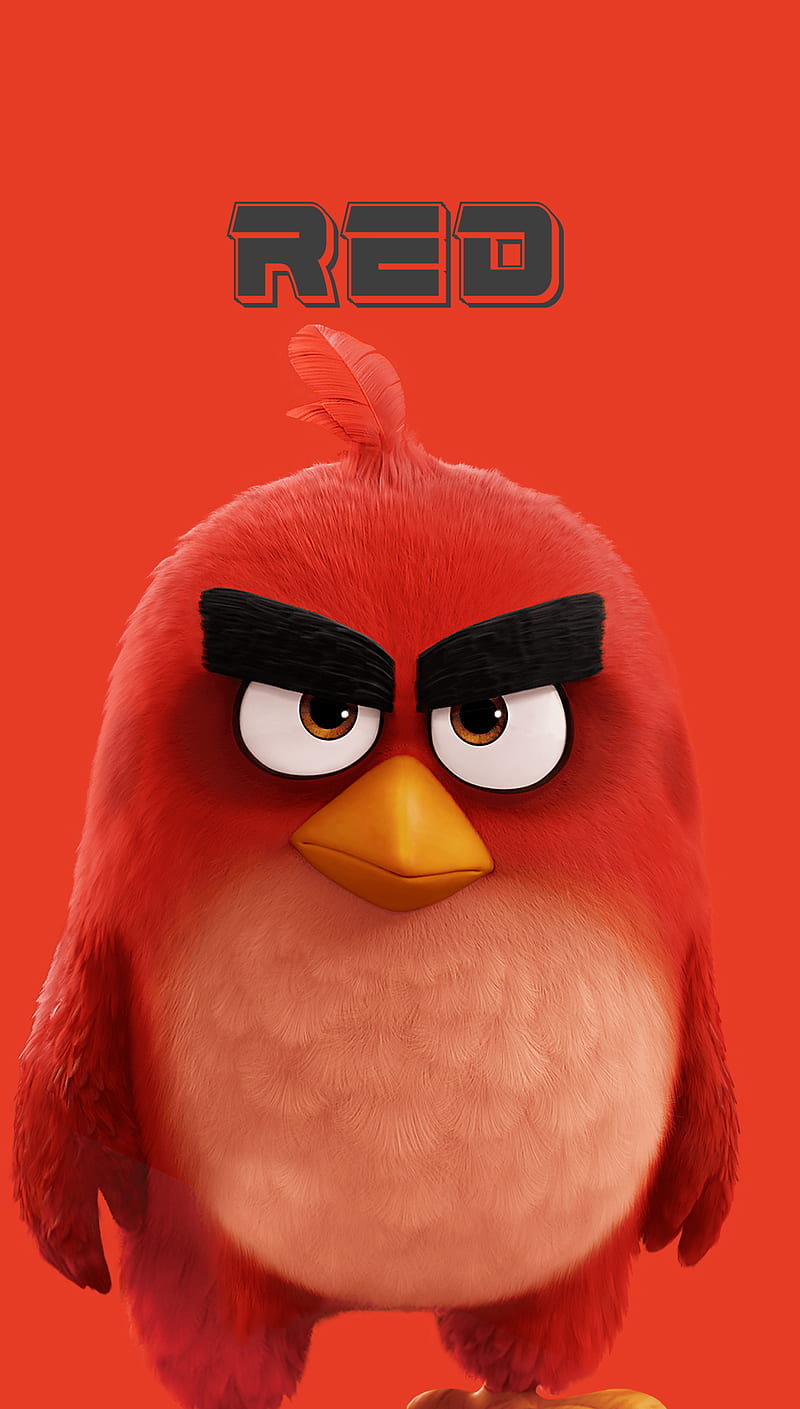 RED, angry birds, character, emotional, movie, HD phone wallpaper