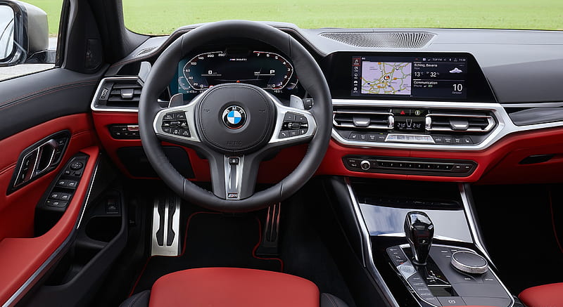 2020 BMW M340i xDrive Touring (Color: Black Sapphire Metallic) - Interior , car, HD wallpaper