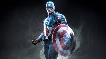 Captain America Marvel Superhero, captain-america, superheroes, marvel, artstation, HD wallpaper
