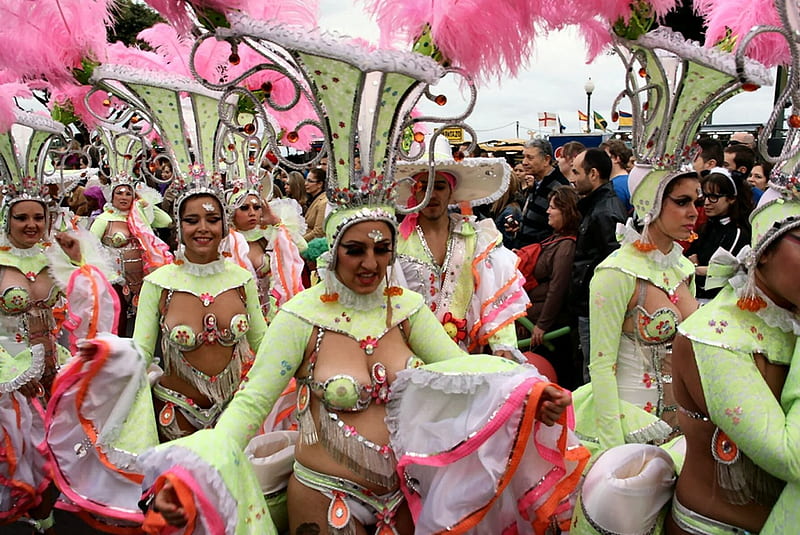 Carnival Parade, carnival, parade, crazy, brazil, celebratipn, Rio, HD wallpaper
