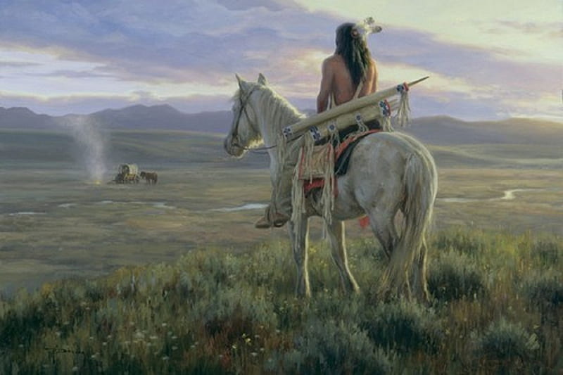 Los invasores, pintura, invasores, apaches, indios, Fondo de pantalla HD |  Peakpx