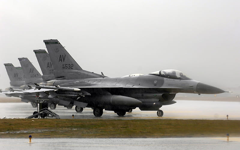 F-16 Fighting Falcons Operation Iraqi dom-military aircraft, HD wallpaper