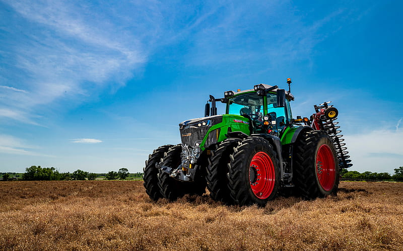 Fendt 942 Vario R, 2020 tractors, plowing field, agricultural machinery, tractor in the field, agriculture, Fendt, HD wallpaper