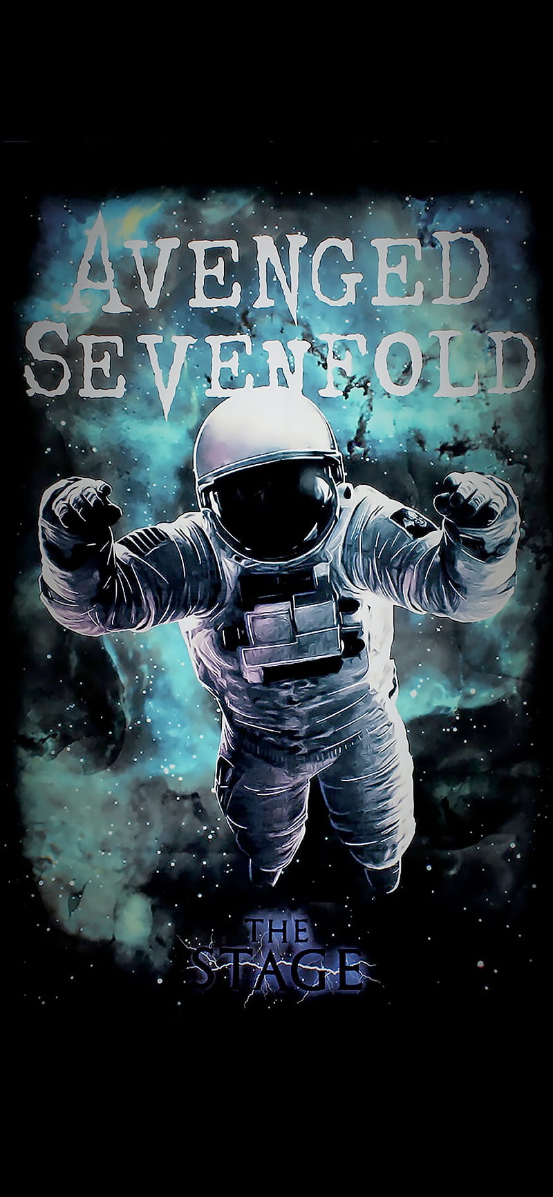 avenged sevenfold, a7x, astronaut, cd cover, space, the stage, HD phone wallpaper