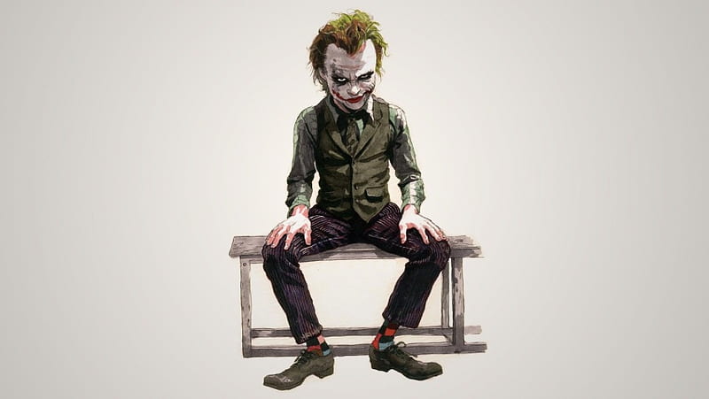 Evil Joker Cartoon, HD wallpaper