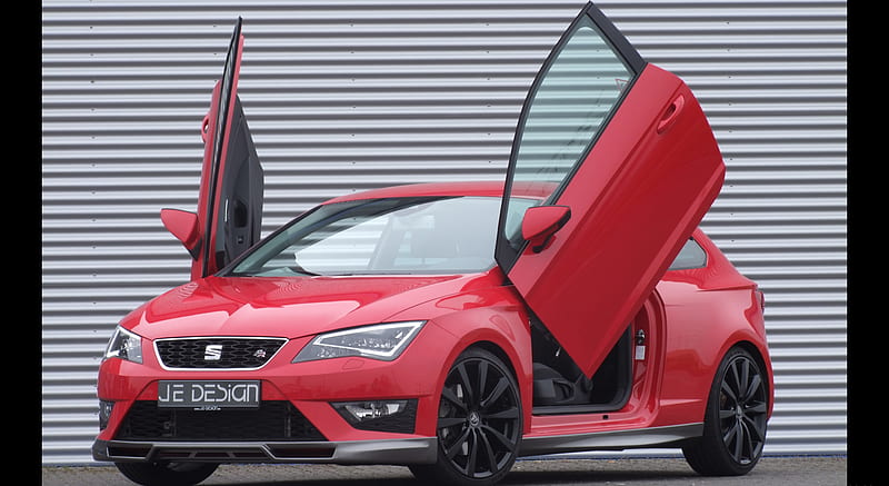 2015 JE DESIGN SEAT Leon SC FR LSD - Lambo Door Up - Front , car, HD wallpaper