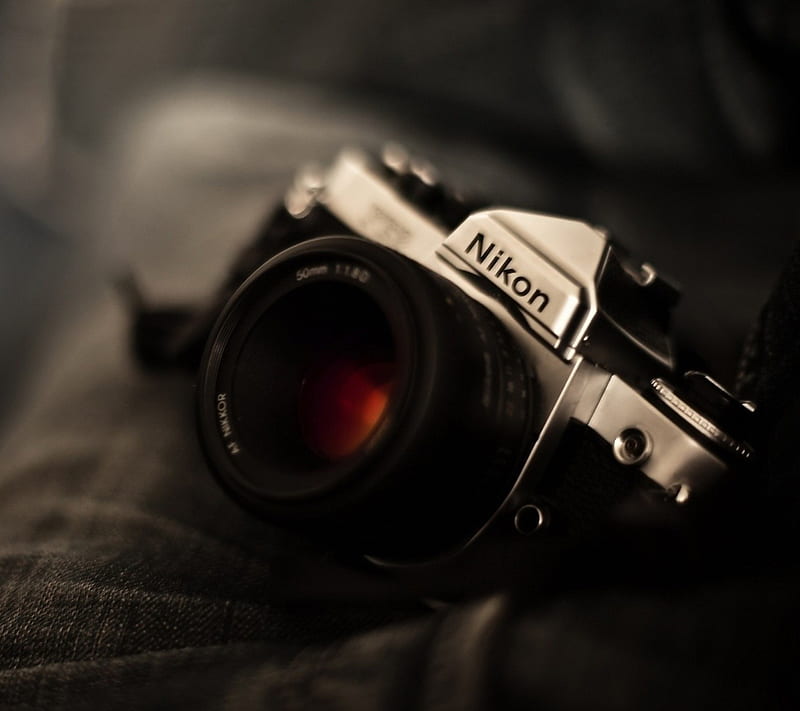 Nikon, camera, carbon, design lens, graphy, technology, vintage, HD wallpaper