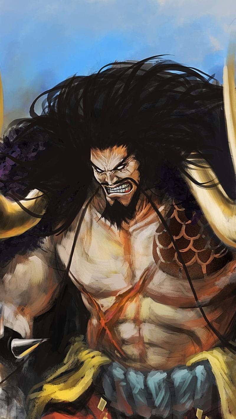 Kaido, anime, emperor, king of beasts, one piece, strongest creature, wano arc, HD phone wallpaper