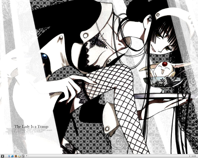 xxxHolic - Yuuko and White Mokona, xxxholic, mokona, yuuko, anime, HD wallpaper