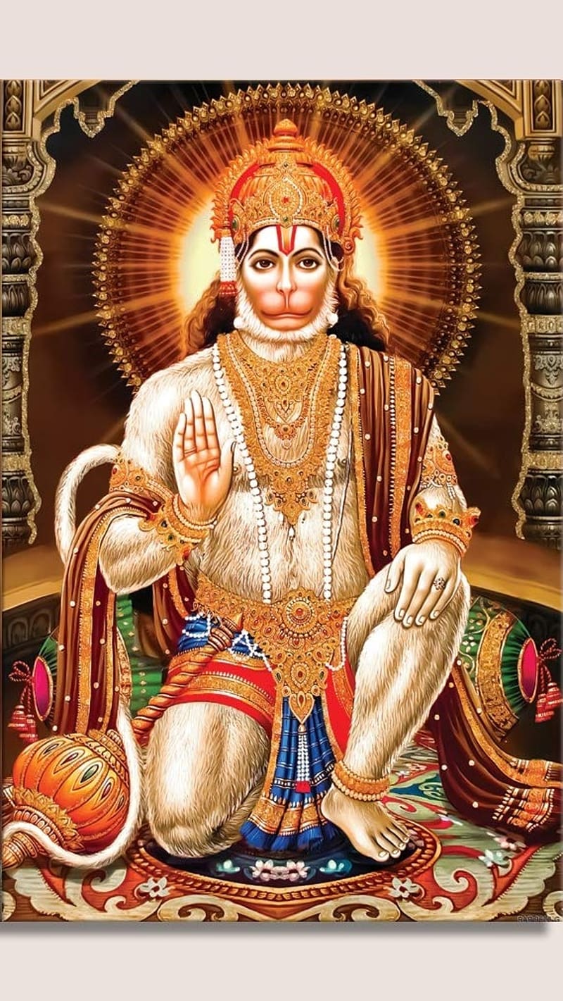 Bajrangbali, Light Background, lord, hanuman ji, HD phone ...