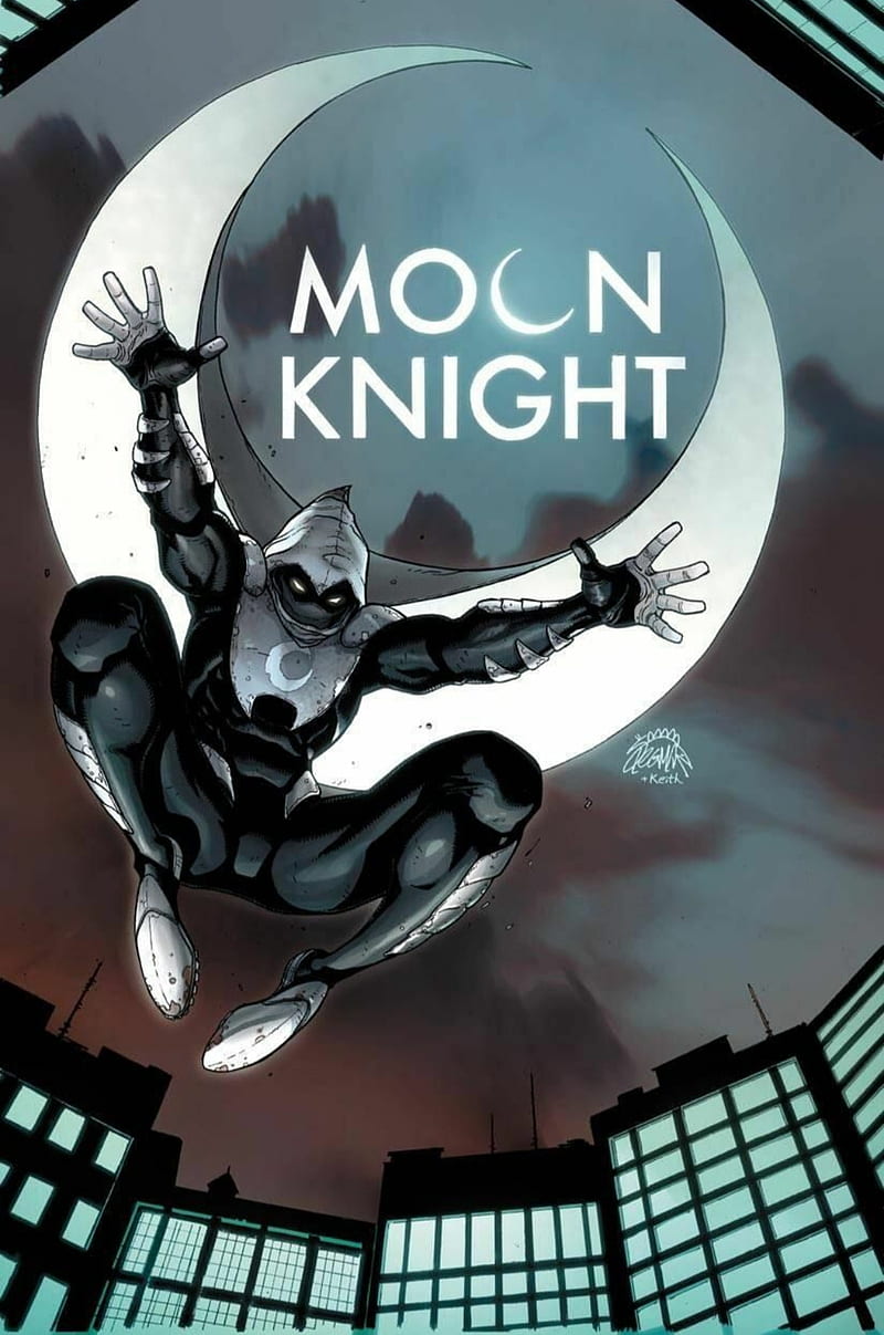 Moon Knight, batman, comic, marc spector, marvel, marvel comic, night, superheroe, HD phone wallpaper